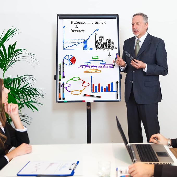 Magnetic Dry Erase Markers Fine Point Tip, Low Odor Thin Marking - Image 9