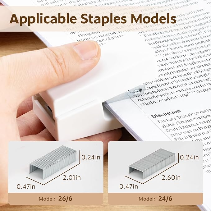 NUSIGN Mini Stapler with 830 Staples, Small Cute Desk Staplers, 25 Sheet - Image 3