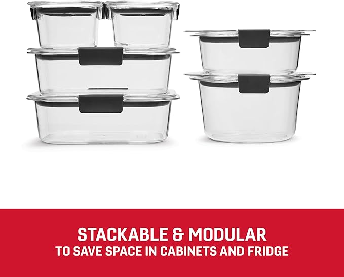 Rubbermaid Brilliance® Round and Rectangular Leak Proof Food Storage Containers - Image 4
