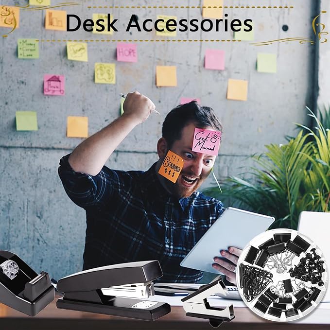 Office Supplies, Stapler and Tape Dispenser Set - Image 7