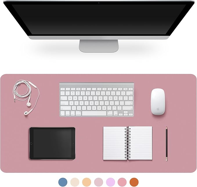 CADONO Leather Desk Pad Protector, Non-Slip PU Leather Large Mouse Pad by CADONO