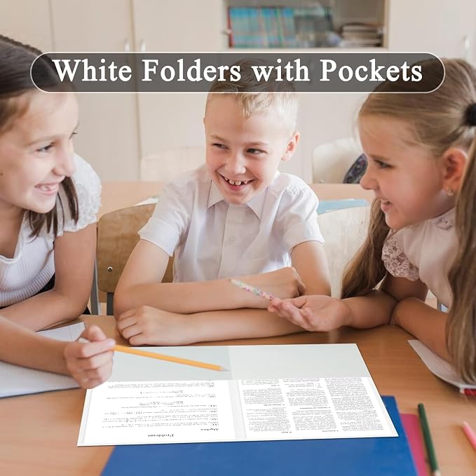 Zzrywuty 100 Packs Two Pocket File Folders - Image 7