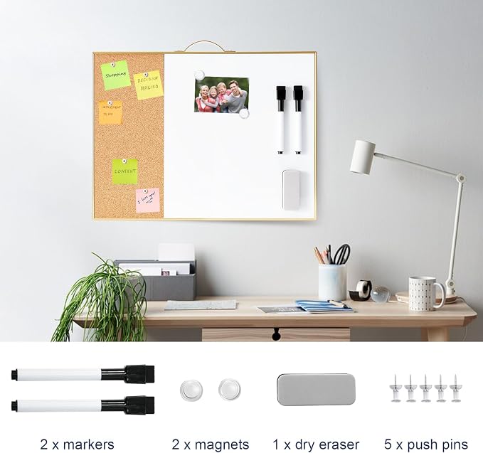 Small Cork Board Whiteboard Combo - Image 2