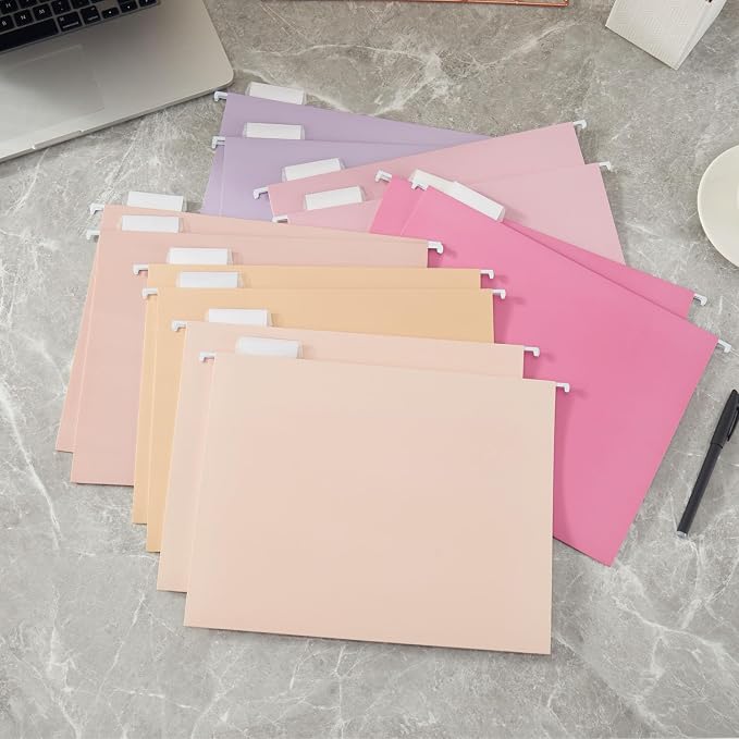 12 Pack Hanging File Folders Letter Size, Reinforced Folders - Image 6