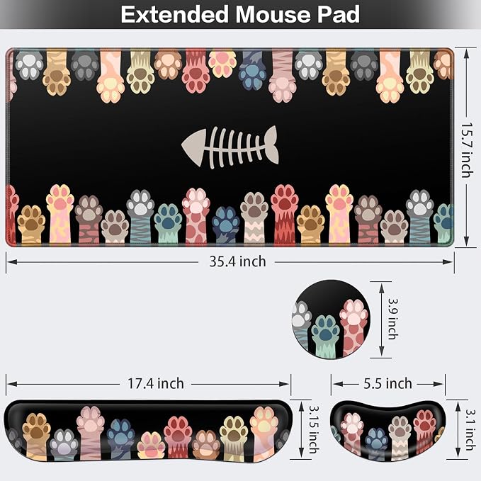 Desk Mat, Large Gaming Mouse Pad - Image 5