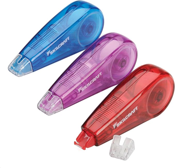 AbilityOne® - NSN6919221 - Correction Tape – Non-Refillable – Mini-Dispenser – by AbilityOneProgram
