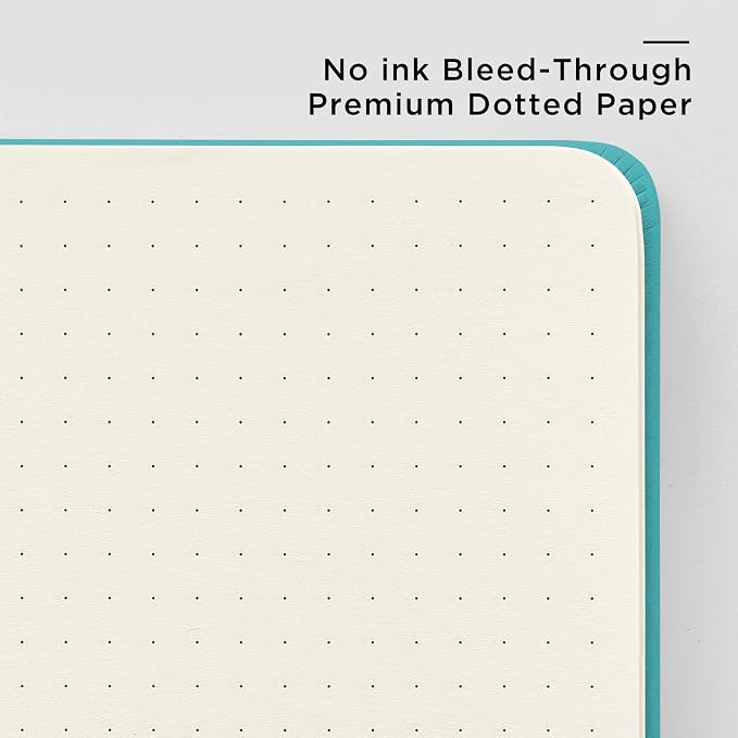 &And Per Se Dotted Journal Notebook, A5 Hardcover Leather Dotted Journal - Image 5