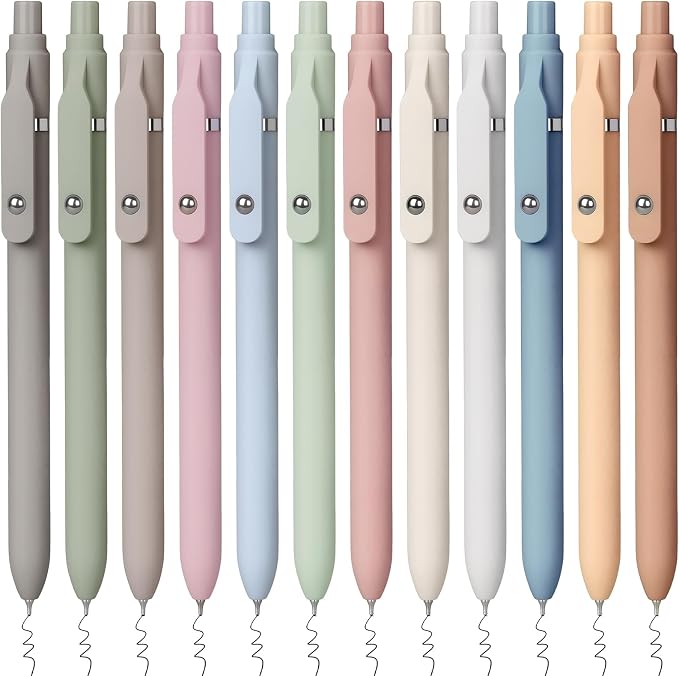 Sooez Gel Pens, Quick Dry Medium Point Smooth Writing Pens, Retractable Cute by Sooez