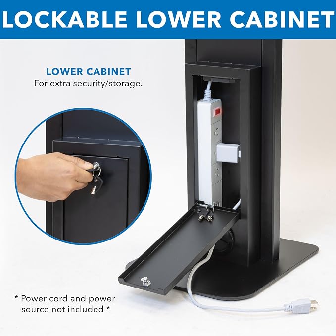 Mount-It! Anti-Theft iPad Floor Stand Kiosk, Locking Tablet Floor Stand - Image 4