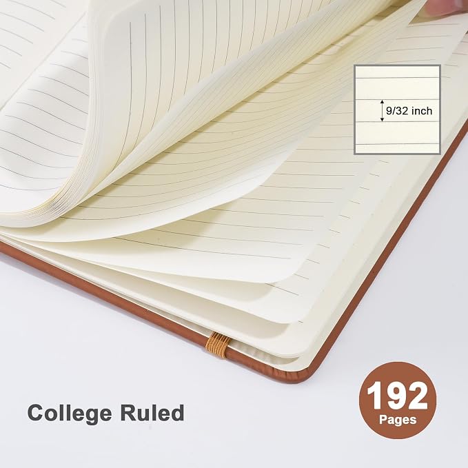 ViVin Lined Journal Notebooks for Work, 192 Pages, Medium 5.5 x 8.3 inch - Image 3