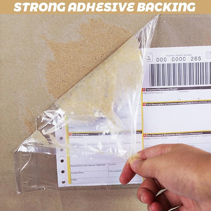 300 Pack 7"x10" Shipping Label Sleeves, Packing Slip Pouches, Packing List - Image 5