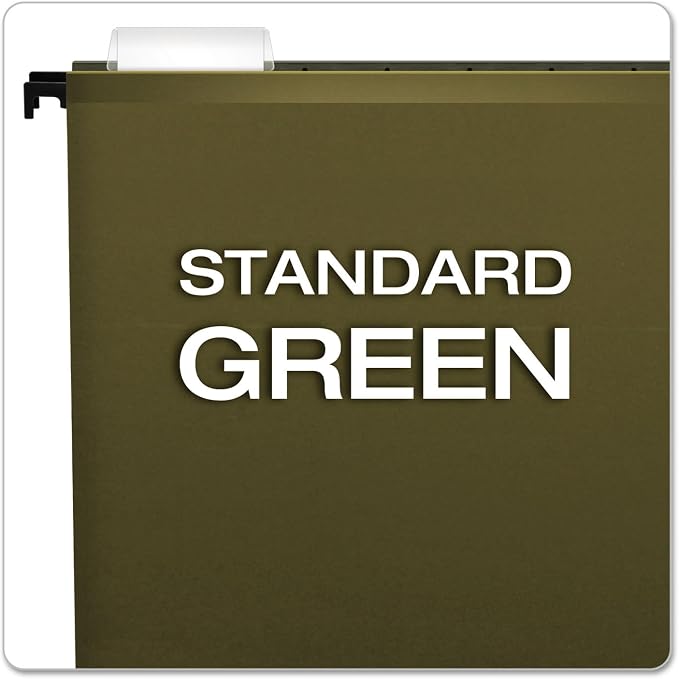 Pendaflex SureHook Reinforced Hanging Folders, Letter Size, Standard Green - Image 6