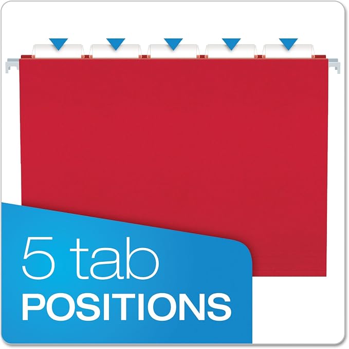 Pendaflex Recycled Hanging Folders, Letter Size, 1/5 Cut - Image 4