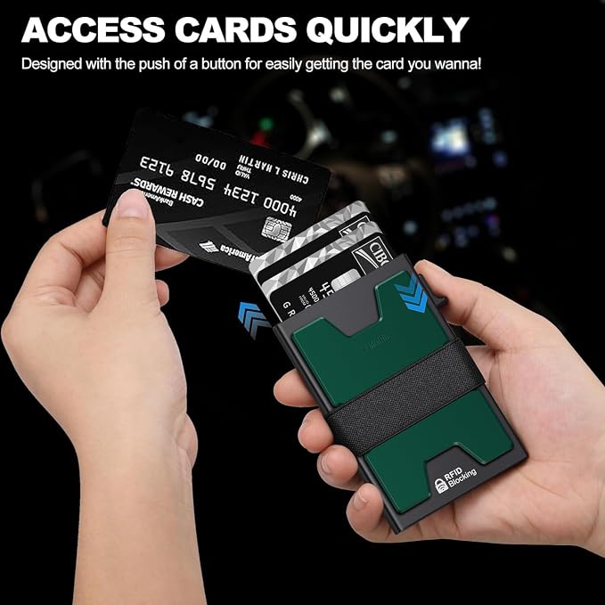 SEMORID Slim Aluminum Card Holder Wallet - Image 3