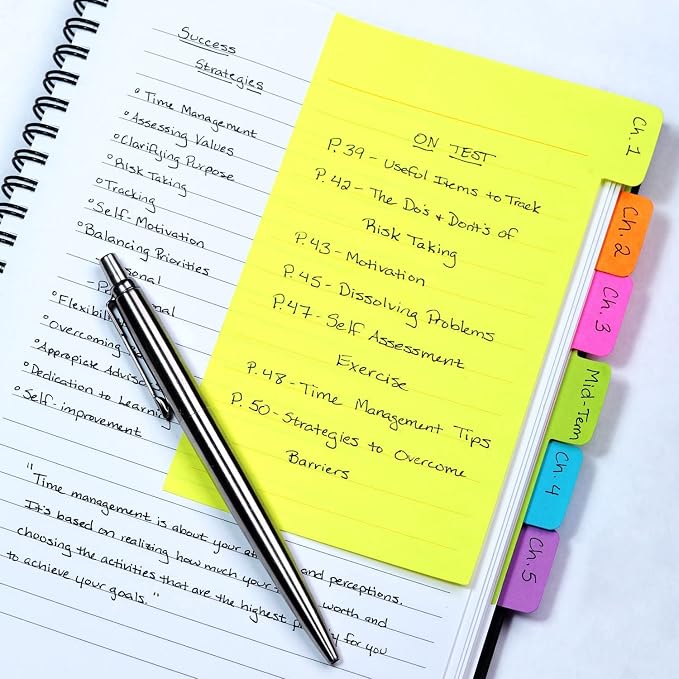 Sticky Notes Set Tabs, 410 Pack, Divider Sticky Notes Office Supplies, Planner - Image 7