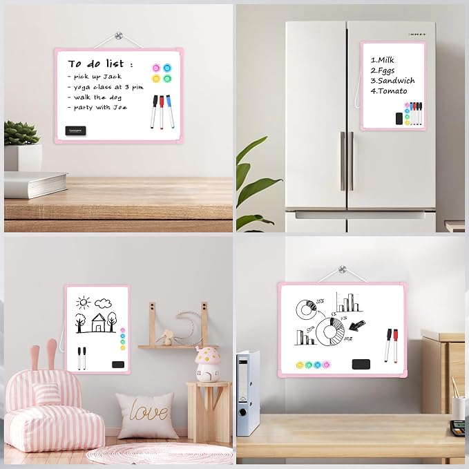 Pink Frame Small Dry Erase Board - Image 3