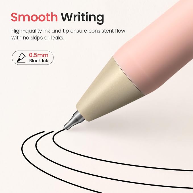 Taja Gel Pens, 0.5mm Fine Point Smooth Writing Pens - Image 3