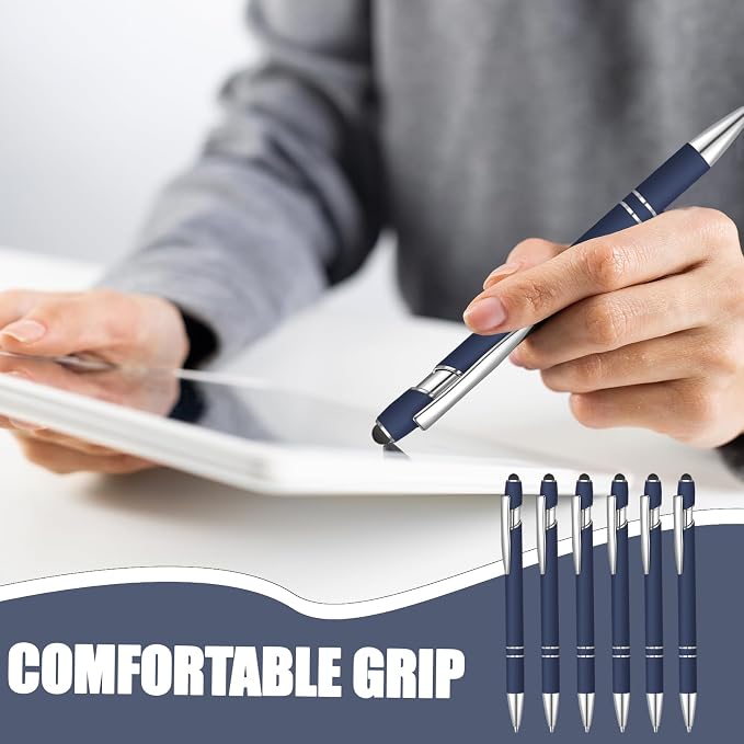 6 Pcs Blue Ink Ballpoint Pen - Image 6