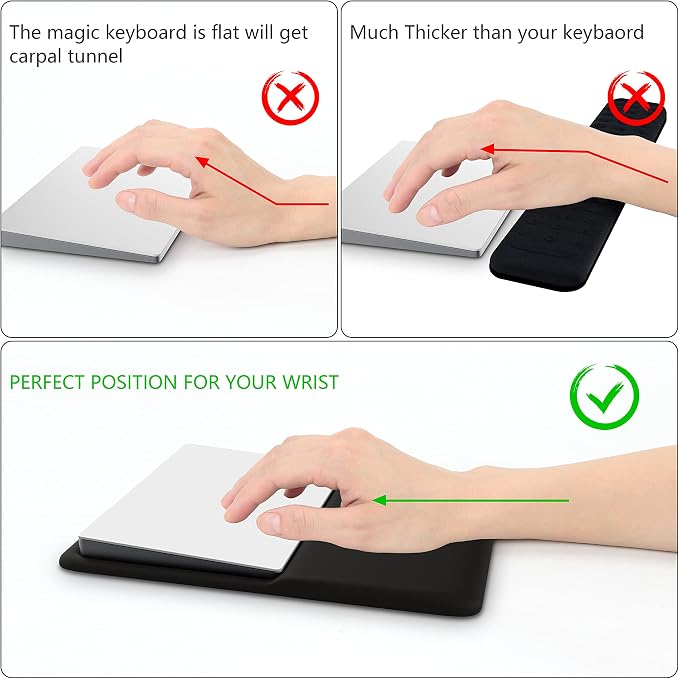 HONKID Wrist Rest for Magic Trackpad 2, Wrist Rest Relieve Pain & Fatigue - Image 2