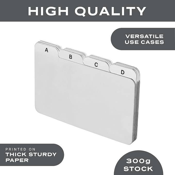 3x5 Index Card Alphabet Tab Dividers 24 pcs - Image 6