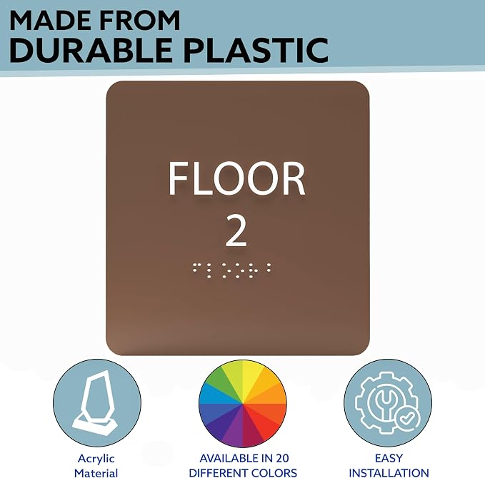 Modern Olive ADA Floor 2 Sign - Image 2