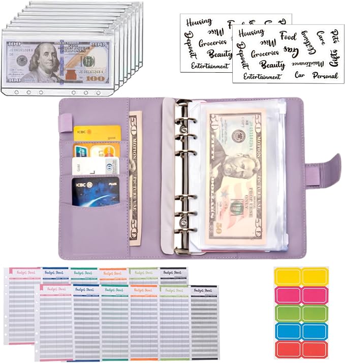NICOOTH Budget Binder A6 Money Saving Binder - Image 4