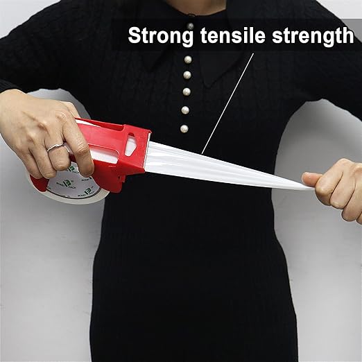 BOMEI PACK White Packing Tape with Dispenser, 2.4 Mil 1.88 Inch x 60 Yards, 6 Refills Rolls White Tape for Box Moving, Shipping and Packaging-DeskLoop Office