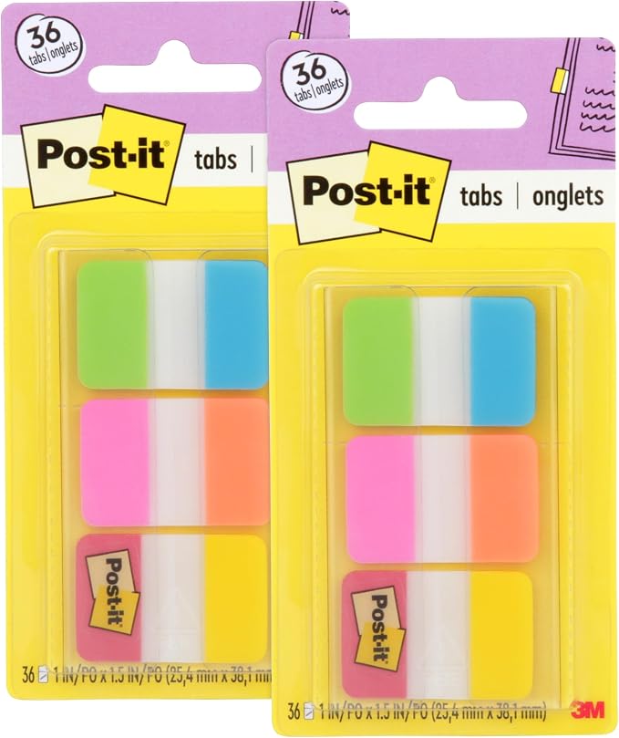 Post-it Tabs, 1 in, 36/Dispenser by Unknown