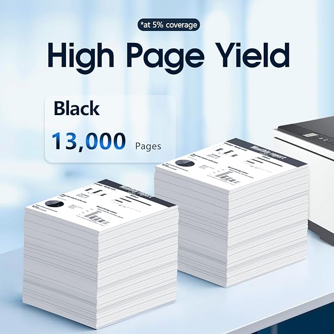 37A Black Toner Cartridges Replacement Compatible for 37A CF237A M607 M608 Toner Enterprise M607n M607dn M608n M608dn M608x M609 MFP M631 M632 M633 Printer (2 Black)-DeskLoop Office