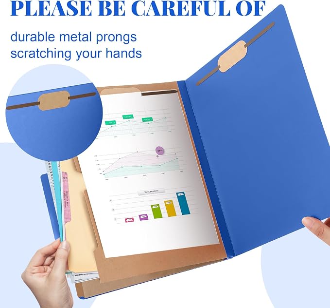 Skyygemm 36 Pcs Classification Folders Letter Size, 2 Pocket Dividers - Image 3