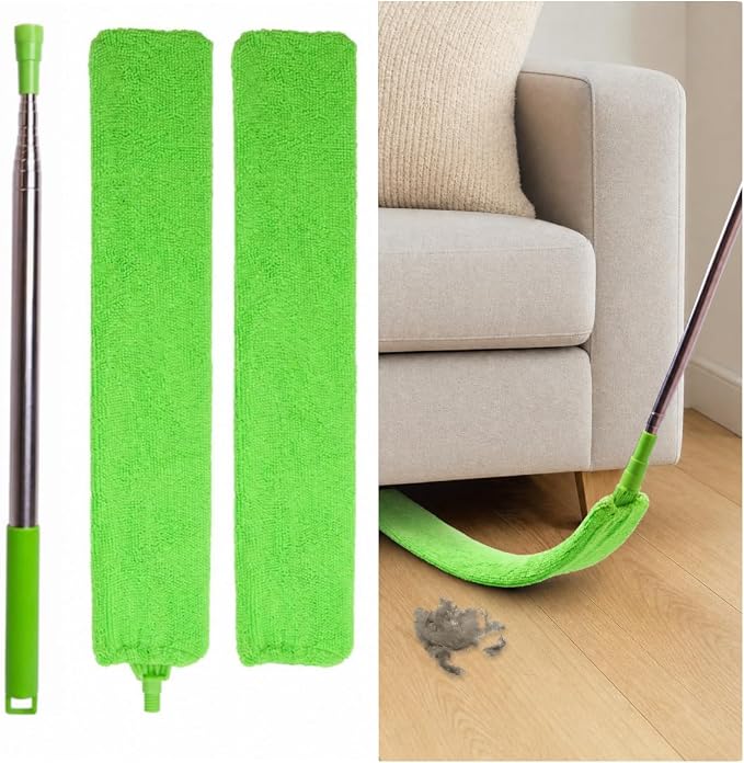 Retractable Gap Dust Cleaner Under Appliance Cleaning Tool, Flat Duster by Unknown