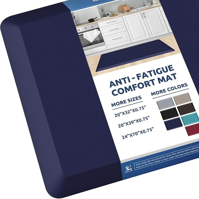 KitchenClouds Kitchen Mat Cushioned Anti Fatigue Rug 20"x39" Water Resistant by KitchenClouds