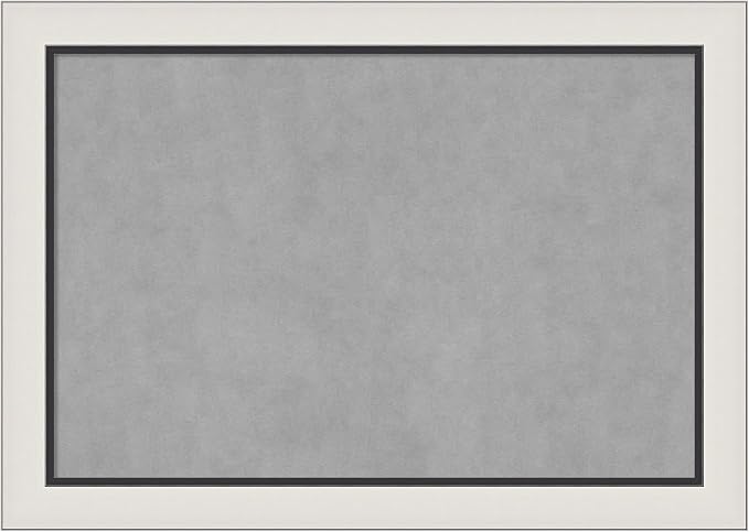 Amanti Art Silver Framed Magnetic Board 30x42 Large Vision Board by AmantiArt