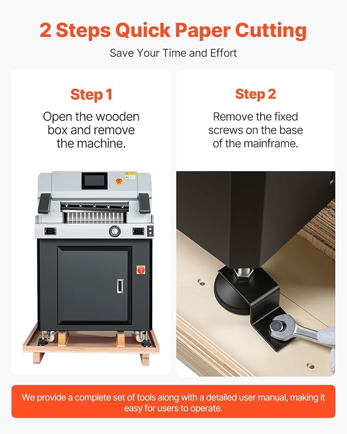 VEVOR Electric Paper Cutter, 1100W Heavy Duty Paper Cutter Machine - Image 6