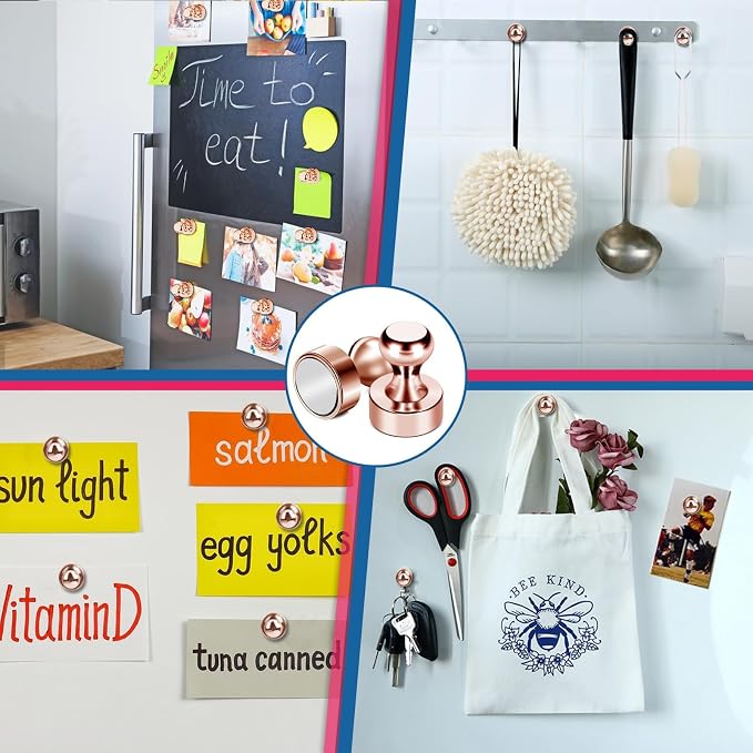 LOVIMAG Fridge Magnets 20Pcs Refrigerator Whiteboard Small Strong Magnet - Image 6
