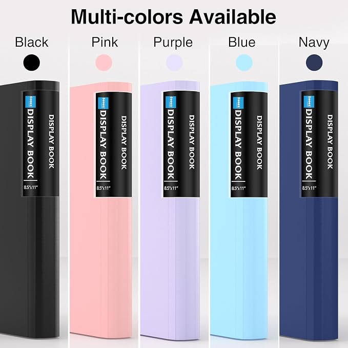 Sooez 72 Pocket Binder with Plastic Sleeves & Elastic Band, Large Capacity - Image 6