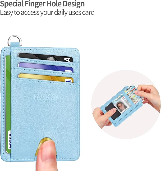 Slim Minimalist Front Pocket Wallet, RFID Blocking Credit Card Holder Wallet - Image 6