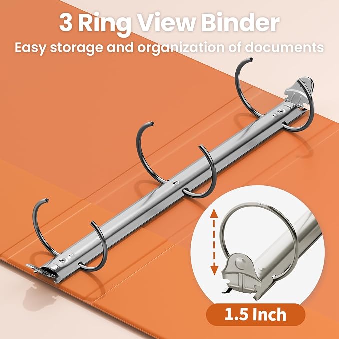SUNEE 3 Ring Binder 1.5 Inch 1 Pack - Image 3
