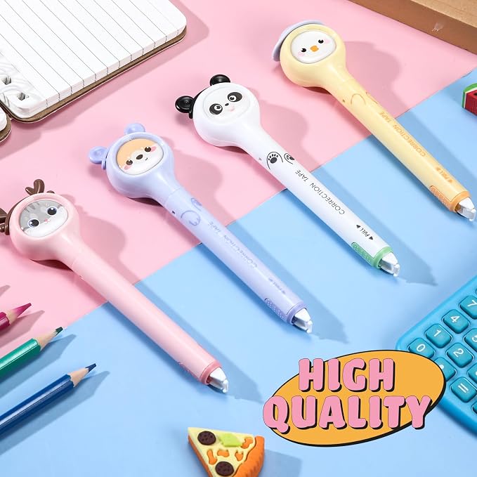 Fullhawl 4 Pcs Cute Correction Tape Pen - Image 3