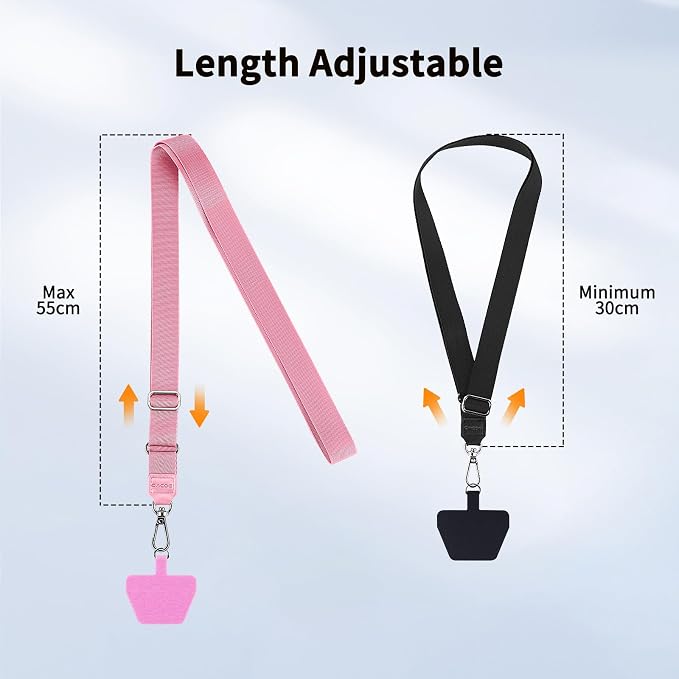 CACOE Phone Lanyard 2 Pcs Adjustable Neck Strap, Universal Crossbody - Image 5