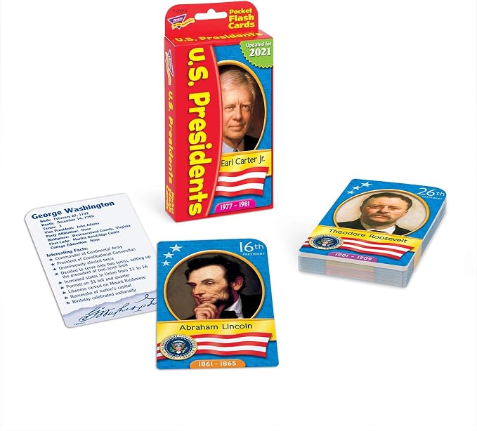 US Presidents Pocket Flash Cards - Image 3