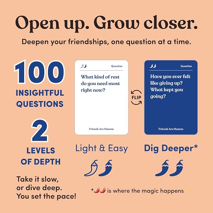 Friends are Human | 140 Conversation Cards to Help Deepen Friend Relationships - Image 5