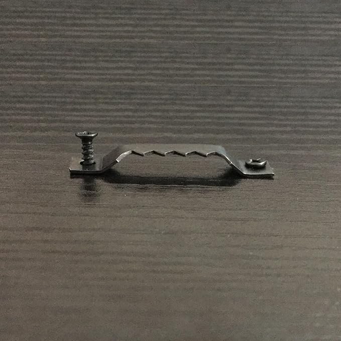 30 Pack Large Heavy Sawtooth Picture Hangers Steel Picture Hangers with Screws Picture Hang Solutions, for Hanging Clock Paintings Artwork Picture Frame Hook Photos (Black，Supports 50 lbs)-DeskLoop Office