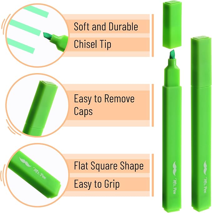 Mr. Pen- Aesthetic Highlighters No Bleed, 10 Pack, Cute Highlighters Assorted - Image 4
