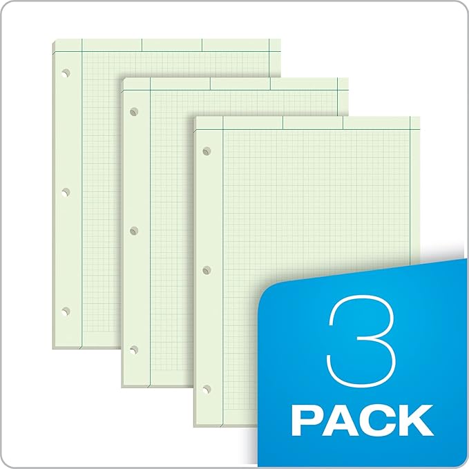 TOPS Engineering Notebooks, Graph Notebooks, 3 Pk Quad Ruled Pad, 8-1/2" x 11" - Image 6