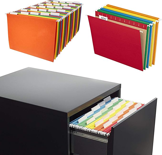hupos File Folder Tabs, 100+200 Sets Hanging File Folder Tabs - Image 8