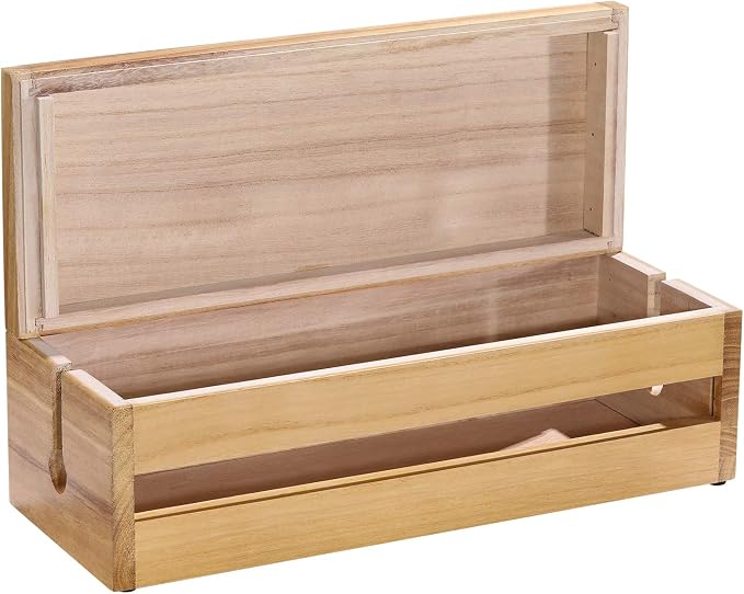 Changsuo Cable Management Box Wooden Cord Organizer Box - Image 5