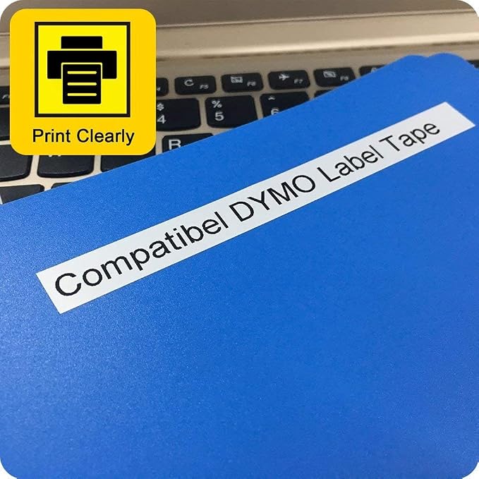 20-Pack Label Compatible with DYMO 91331 Tapes White Plastic Refills 12mm x 4m - Image 6