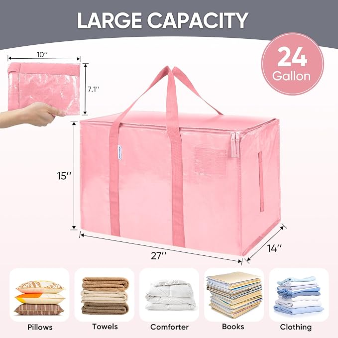 TICONN 4 Pack Extra Large Moving Bags Heavy Duty - Image 5