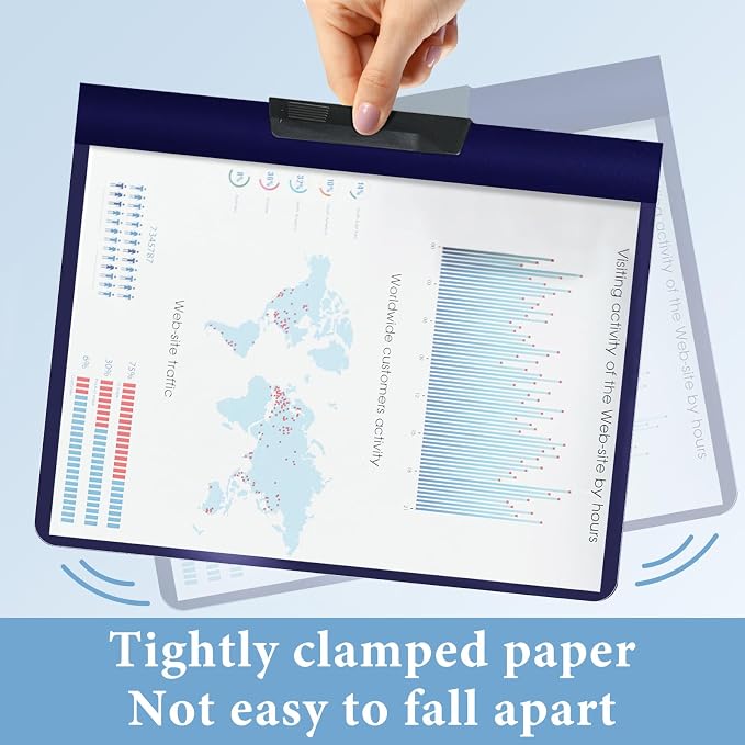 36 Pack Swing Clip Report Covers, Plastic Presentation Folders - Image 6